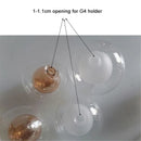 GobekUsa 1/4/8pcs Pack 1cm Opening G4 Glass Shade Replacement Globes for Chandelier