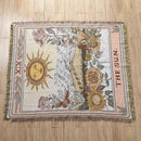 GobekUsa Knitted Tapestry Sofa Blanket - Light Luxury Decorative Blanket for Living Room, Nap Bedspread, Picnic, Camping Mat