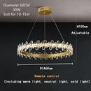 GobekUsa Crystal LED Chandelier for Luxury Lighting in Living Kitchen Room