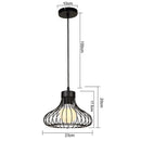 GobekUsa Industrial Metal Ball Pendant Light for Bedroom Kitchen Island