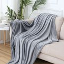 GobekUsa Cozy Flannel Warm Blanket: Soft Plush Coral Fleece Bed Cover & Shawl