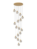 GobekUsa Crystal Chandelier Pendant Light for Luxury Staircase