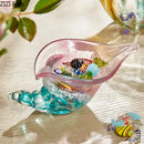 GobekUsa Conch Candy Jar & Fruit Tray: Creative Transparent Glass Storage Basket