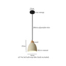 GobekUsa Cement LED Pendant Lights for Bedroom Living Room Kitchen House Decor