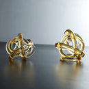 GobekUsa Glass Knot Twist Sculpture Decor Geometric Decorative Home Figurines