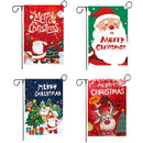 GobekUsa Christmas Deer & Santa Garden Flags - Outdoor Xmas Decorations
