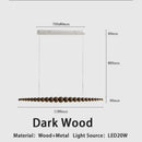 GobekUsa LED Linear Pendant Lights for Kitchen Dining Living Room Office