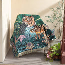 GobekUsa 3D Print Tiger Linen Blanket: Soft Warm Throw & Tapestry
