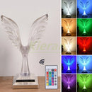 GobekUsa Crystal Eagle LED Table Lamp for Bedroom Study and Living Room