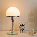 GobekUsa Bauhaus Milk White Glass Table Lamp Chrome Nordic Retro Light