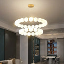 GobekUsa LED Acrylic Chandelier for Living Room Bedroom Hall Pendant Lamps