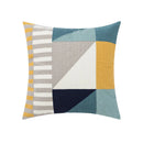 GobekUsa Daisy Yellow Floral Geometric Pillow Cover - Soft Cozy Embroidery for Living Room