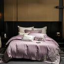 GobekUsa Luxe Embroidered Cotton Bedding Set: Duvet Cover, Pillowcases, Flat Sheet