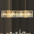 GobekUsa Luxe E14 LED Crystal Pendant Chandelier: Elegant Dining Room Lighting