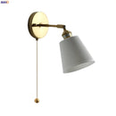 GobekUsa Ceramic LED Wall Sconce with Pull Chain for Bedroom, Living Room, or Bathroom