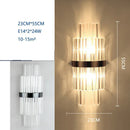 GobekUsa Crystal Wall Lamp: Modern Light Luxury for Living Room, Bedroom, and Corridor
