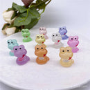 GobekUsa Kawaii Miniature Animal Figurines for Home Decor and Bookshelf Accessories