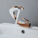 GobekUsa Gold Bathroom Faucet | Deck Mounted Sink Tap | Hot and Cold Basin Mixer