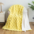 GobekUsa Geometric Jacquard Flannel Sofa Cover - All Seasons Bed Sheets