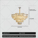 GobekUsa Light Crystal Chandelier: European Style for Living, Dining & Study Rooms
