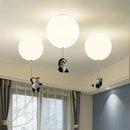 GobekUsa Kids Bear LED Ceiling Chandelier, Cute Bedroom Pendant Light for Boys and Girls