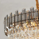 GobekUsa K9 Crystal Chandelier for Modern Interior Lighting in Living Room, Luminaire Hanging Light