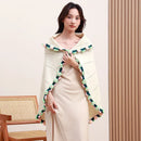 GobekUsa Elegant Daisy Bouquet Soft Blanket for Office Sofa, Multi-Functional Nap Shawl & Cushion