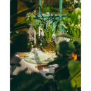 GobekUsa Green Flower Print Dinner Plate
