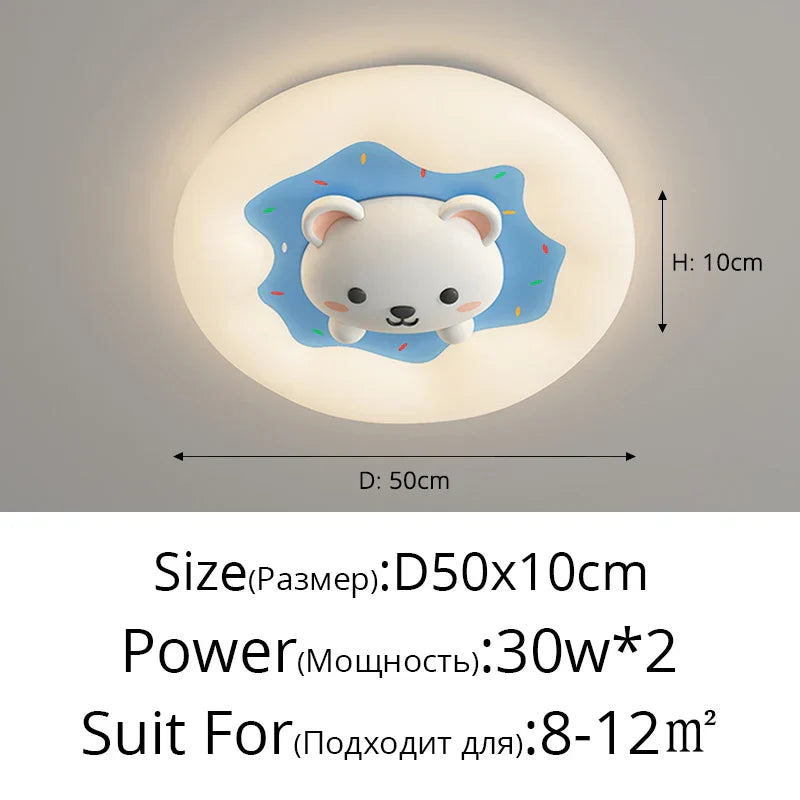 GobekUsa Kids Room Chandelier Remote Dimable Ceiling Lights, photo 7 of 10
