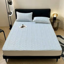 GobekUsa Latex Cooling Mat Set: Washable, Soft, Breathable Bed Sheet - 3 Pieces