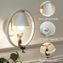 GobekUsa Birdie Wall Lamp: Modern Nordic Wood Bedroom Light