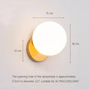 GobekUsa Iron Wall Lamp with Glass Ball, Elegant Sconce Light for Home Stairs and Reading