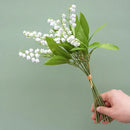 GobekUsa Bellflower Artificial Flowers Handmade Home Wedding Decoration Bouquet