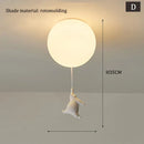 GobekUsa Children Nordic Bear Astronaut LED Ceiling Chandelier - Kid's Theme Decor