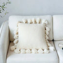 GobekUsa Knit Cushion Cover 45*45cm Soft Solid Pillow Case for Sofa Bed Nursery