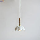 GobekUsa Butterfly Ceramic LED Pendant Lamp with Wooden Handle for Home Decor