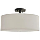 GobekUsa Country Fabric LED Ceiling Light, Modern Wrought Iron Chandelier for Dining Room
