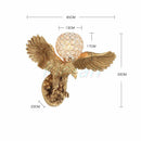 GobekUsa Crystal Eagle LED Wall Lamp for Bedroom, Study, Living Room, Hotel, Dining Room