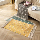GobekUsa Handmade Nordic 3D Tassel Floor Mat - Yellow 60*90cm