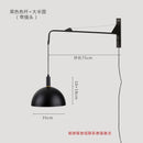 GobekUsa Gold/Black Swing Arm Wall Lamp LED E27, Adjustable & Rotatable Sconce