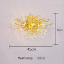 GobekUsa Crystal Branch Chandelier | Indoor Luxury Gloss Light for Living & Dining Room
