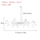 GobekUsa Gypsophila LED Ceiling Pendant Lamp for Indoor Living Dining Bedroom Lighting