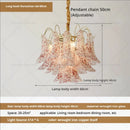 GobekUsa Crystal Chandelier: French Light Luxury Retro Color Living Room Villa Dining Room Lamps