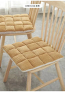 GobekUsa Corduroy Cushion: Plaid Thickened Office Chair, Dining Chair, Sofa Floor Cushion