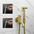 GobekUsa Brass Dual Purpose Bidet Faucet Set for Bathroom Sprayer and Shower