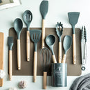 GobekUsa 13-Piece Silicone Kitchen Utensils Set with Storage Box | Heat-Resistant Cooking Tools and Baking Accessories