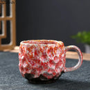 GobekUsa Hammer Pattern Ceramic Mug Set for Dining Table and Coffee, Tea, Juice