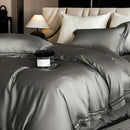 GobekUsa Eucalyptus Fiber Duvet Cover Set: Soft, Silky, Cool, Hollow Edge, Summer Bedding
