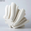 GobekUsa Bud Shape Ceramic Vase Floral Arrangement Desk Decor Modern Artificial Flowers