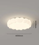 GobekUsa LED Bubble Cloud Rabbit Ceiling Light - Cream Style Warm Lighting for Children's Room